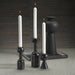 Zodax Home Decor Kyoto Modern Candle Holder - Black Marqunio - 8 in