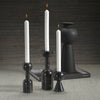 Zodax Home Decor Kyoto Modern Candle Holder - Black Marqunio - 8 in