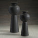 Zodax Home Decor Kyoto Modern Vase - Matte Black - Small