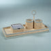 Zodax Giftware La Cote Coiled Rattan & Abaca Rectangular Serving Tray