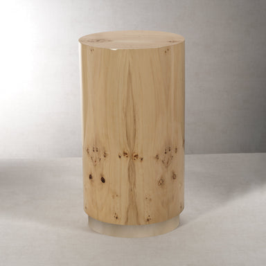 Zodax Furniture Leela Burl Wood Veneer Stool / Table 12" x 20"