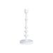 Zodax Home Decor Lilou Matt White Metal Taper Holder - 12.5 in