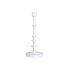 Zodax Home Decor Lilou Matt White Metal Taper Holder - 12.5 in