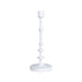Zodax Home Decor Lilou Matt White Metal Taper Holder - 15.5 in