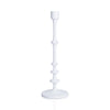 Zodax Home Decor Lilou Matt White Metal Taper Holder - 18.5 in