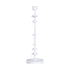 Zodax Home Decor Lilou Matt White Metal Taper Holder - 22 in