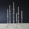 Zodax Home Decor Lilou Matt White Metal Taper Holder - 25 in
