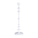 Zodax Home Decor Lilou Matt White Metal Taper Holder - 25 in