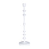 Zodax Home Decor Lilou Matt White Metal Taper Holder - 25 in