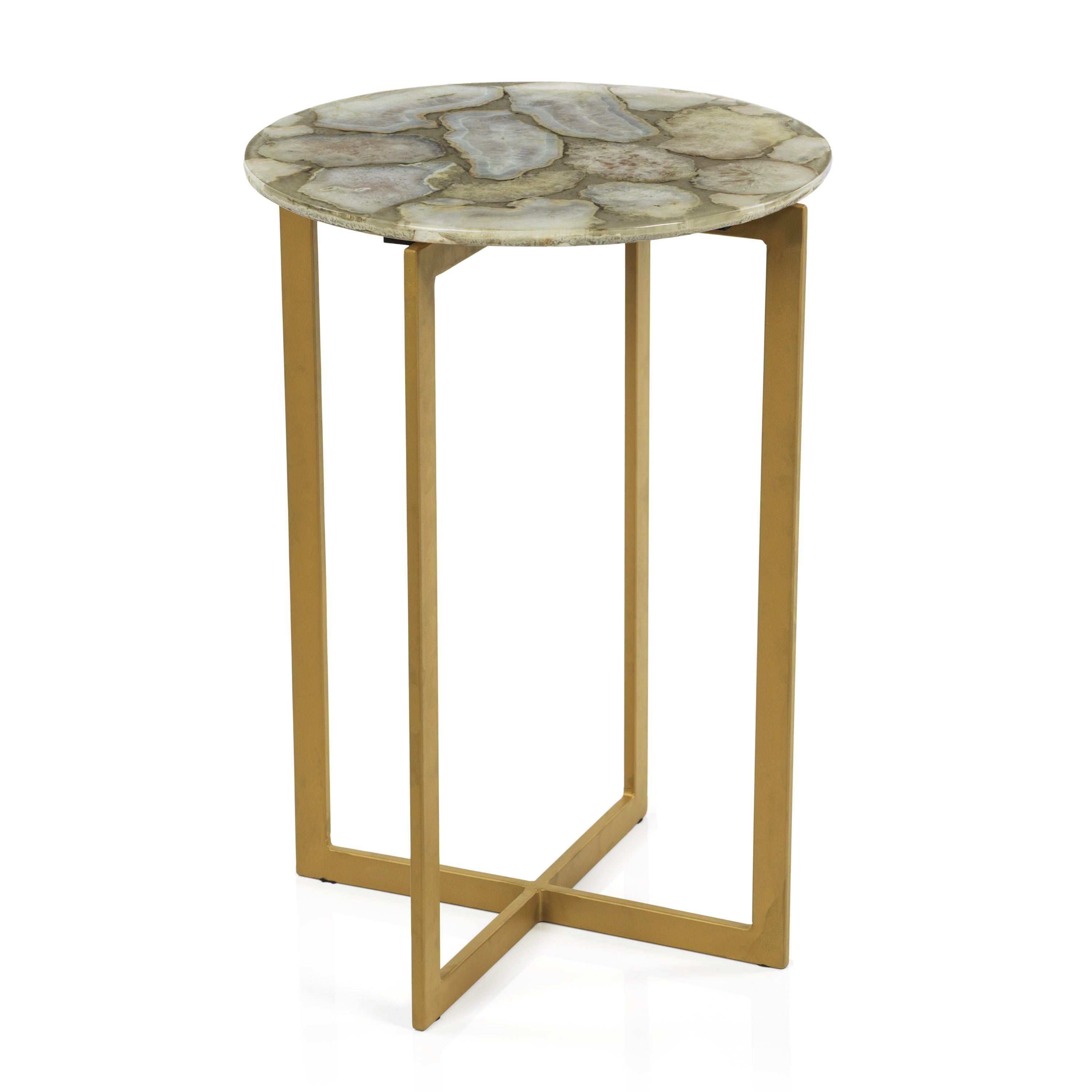 Zodax Furniture Lucas Agate Accent Table