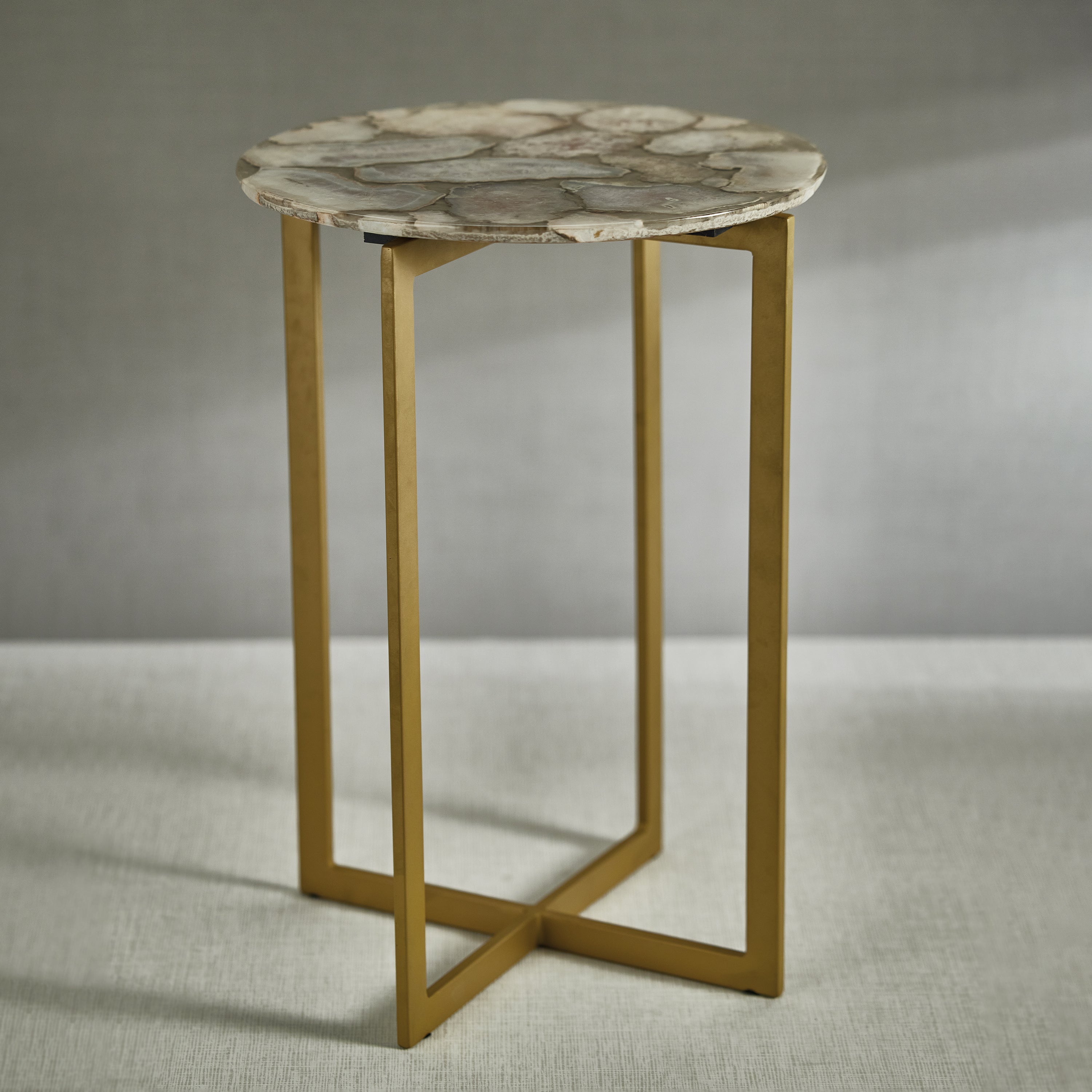 Zodax Furniture Lucas Agate Accent Table