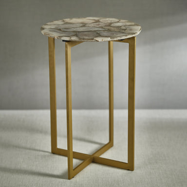 Zodax Furniture Lucas Agate Accent Table