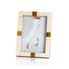 Zodax Picture Frames Maha Bone w/ Brass Trim Photo Frame-5" x 7"