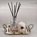 Zodax Furniture Manetta Steel and Brass Tray-Polished Gold 10" x 8" x 2"