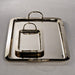 Zodax Furniture Manetta Steel and Brass Tray-Polished Gold 13" x 7" x 2"
