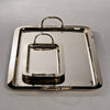 Zodax Furniture Manetta Steel and Brass Tray-Polished Gold 13" x 7" x 2"