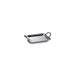 Zodax Giftware Manetta Steel and Brass Tray-Polished Nickel, 10" x 8" x 2"