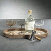 Zodax Serveware Mango Wood with Rattan Inlay Oval Tray - Large
