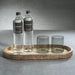Zodax Serveware Mango Wood with Rattan Inlay Oval Tray - Large