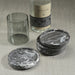 Zodax Giftware Marble Coaster, Black Marquino- 4.5"