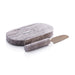 Zodax Serveware Marble Cutting Board with Cutting Knife - Travertine