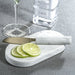 Zodax Serveware Marble Cutting Board with Cutting Knife - White