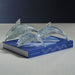 Zodax Home Decor Marinella Decorative Glass Dolphin - Gray - 10 in
