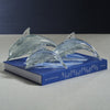 Zodax Home Decor Marinella Decorative Glass Dolphin - Gray - 10 in