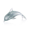Zodax Home Decor Marinella Decorative Glass Dolphin - Gray - 10 in