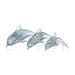 Zodax Home Decor Marinella Decorative Glass Dolphin - Gray - 10 in