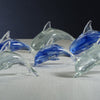 Zodax Home Decor Marinella Decorative Glass Dolphin - Gray - 10 in