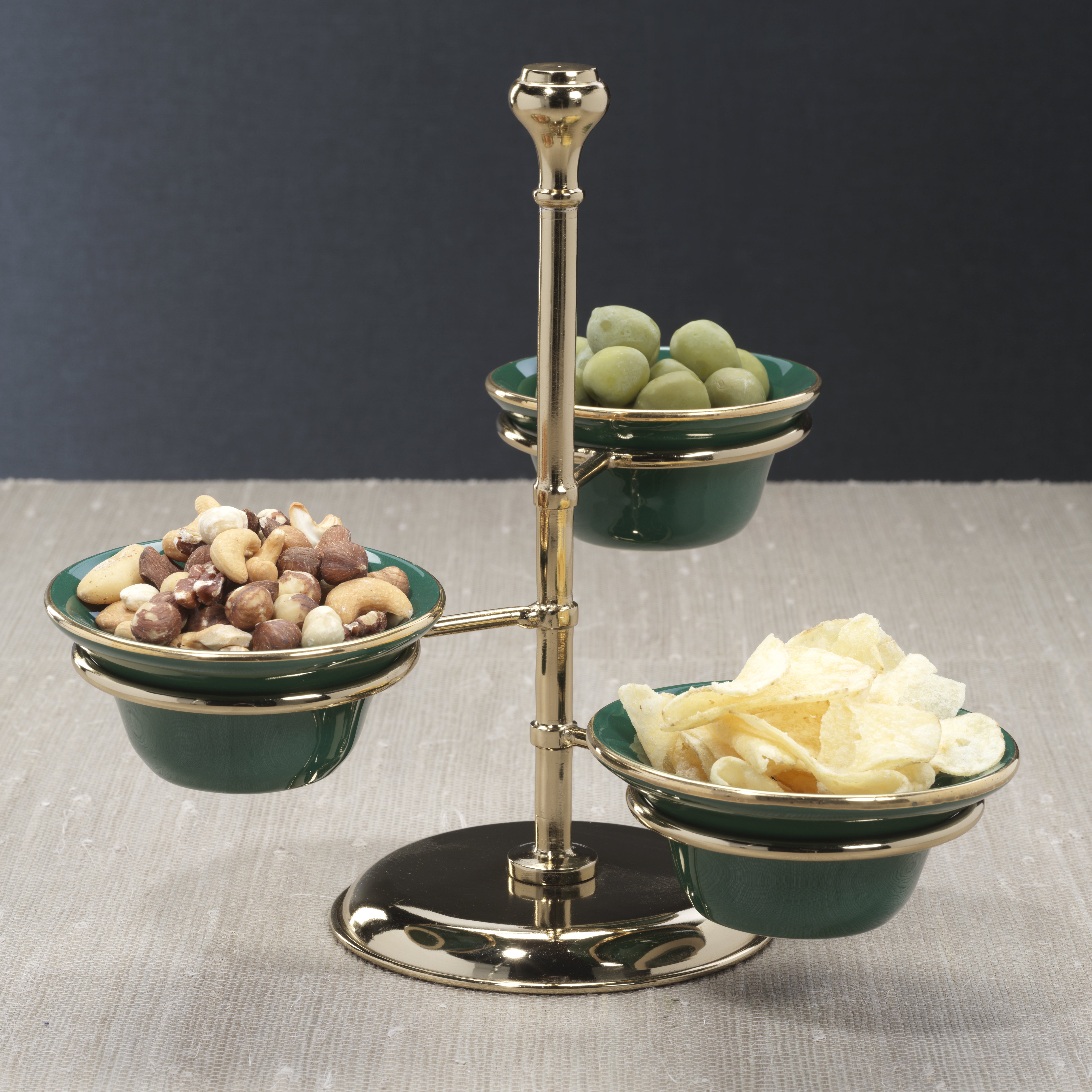 Zodax Giftware Monte Napoleone 3-Tier Condiment Bowl Set