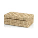 Zodax Home Decor Natural Abaca Rope Hinged Box-Suede Interior 10.75" x 6.5" x 4"