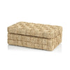 Zodax Home Decor Natural Abaca Rope Hinged Box-Suede Interior 10.75" x 6.5" x 4"