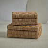 Zodax Home Decor Natural Abaca Rope Hinged Box-Suede Interior 8.75" x 6" x 4"