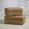 Zodax Home Decor Natural Abaca Rope Hinged Box-Suede Interior 8.75" x 6" x 4"