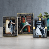 Zodax Picture Frames Natural Horn Photo Frame w/ Brass Trim-4" x 6"