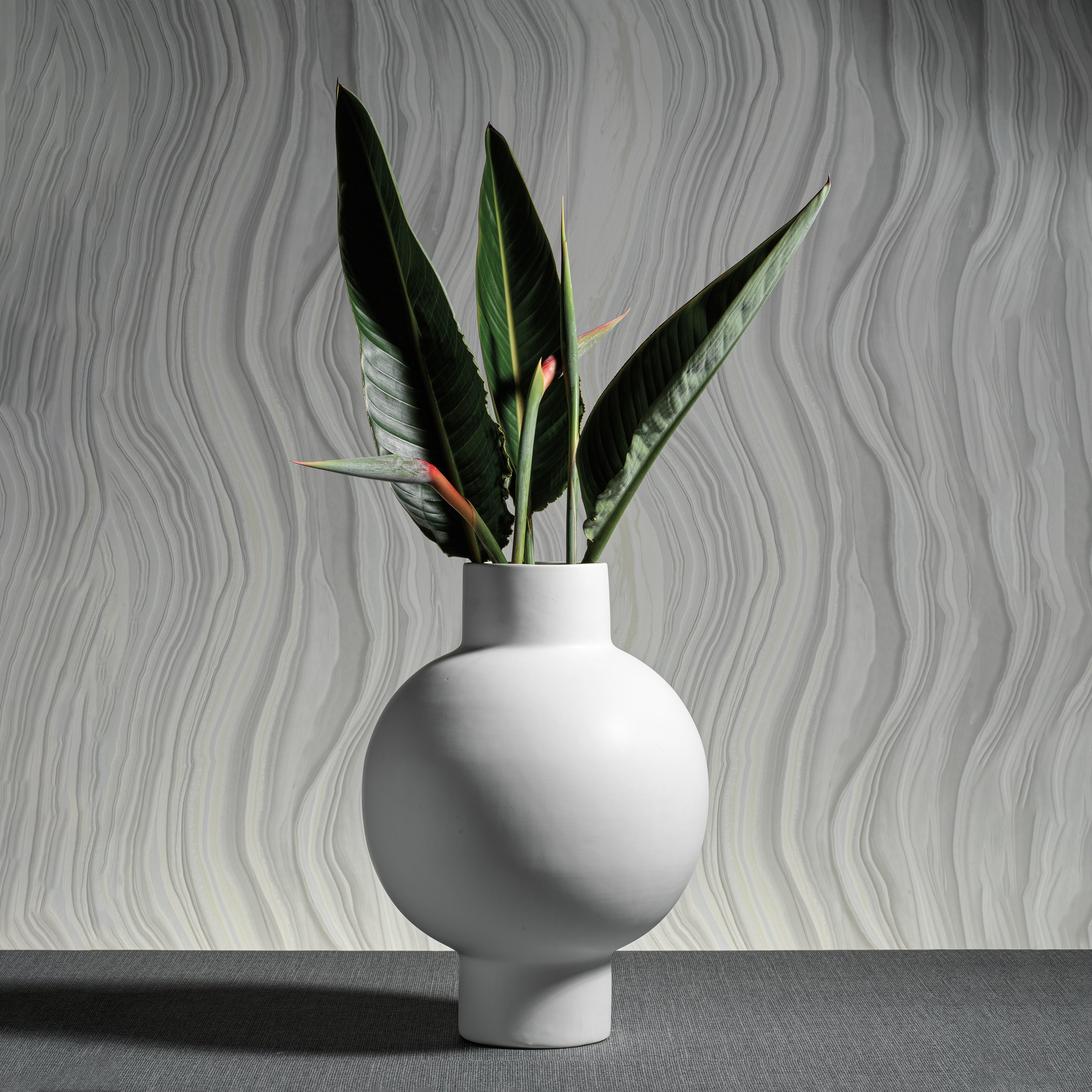 Zodax Furniture Nora White Stoneware Vase