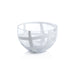 Zodax Home Decor Opaline Whispers Clear Glass Bowl 10" x 6.5"