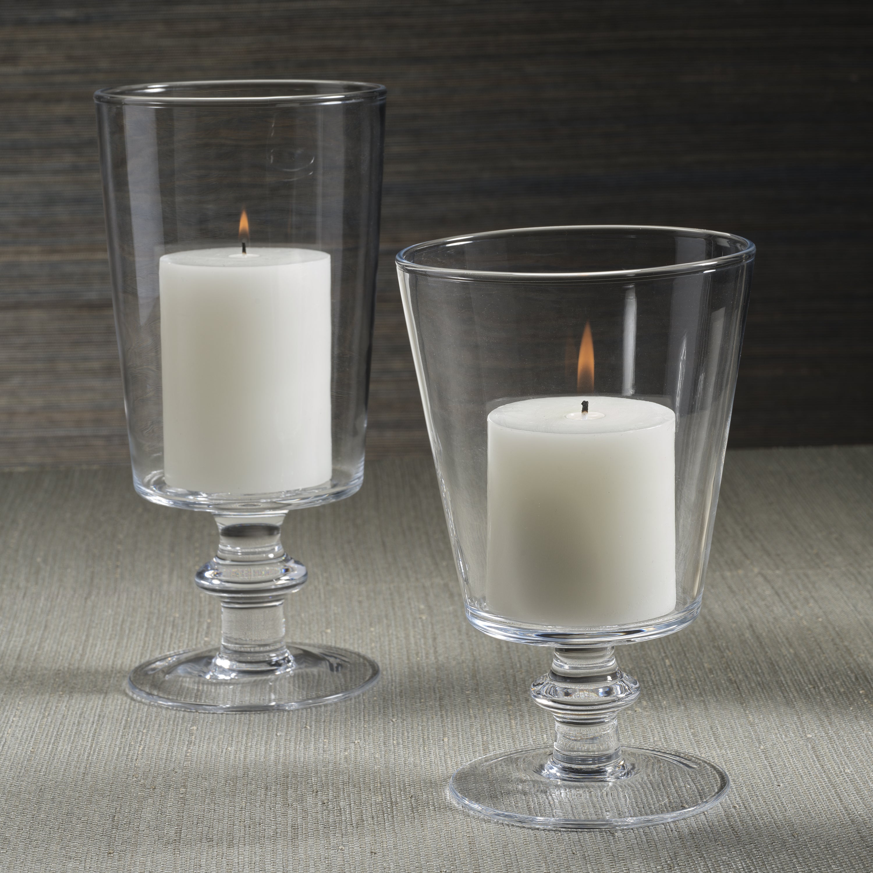 Zodax Home Decor Palmilla Mouth Blown Glass Vase / Hurricane - Short