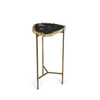 Zodax Furniture Porto Alegre Petrified Wood Side Table -21.75"
