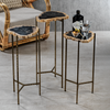 Zodax Furniture Porto Alegre Petrified Wood Side Table -21.75"