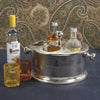 Zodax Home Decor Raw Aluminum Five Bottle Wine Holder - Nickel