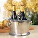 Zodax Giftware Raw Aluminum Three Bottle Wine Holder