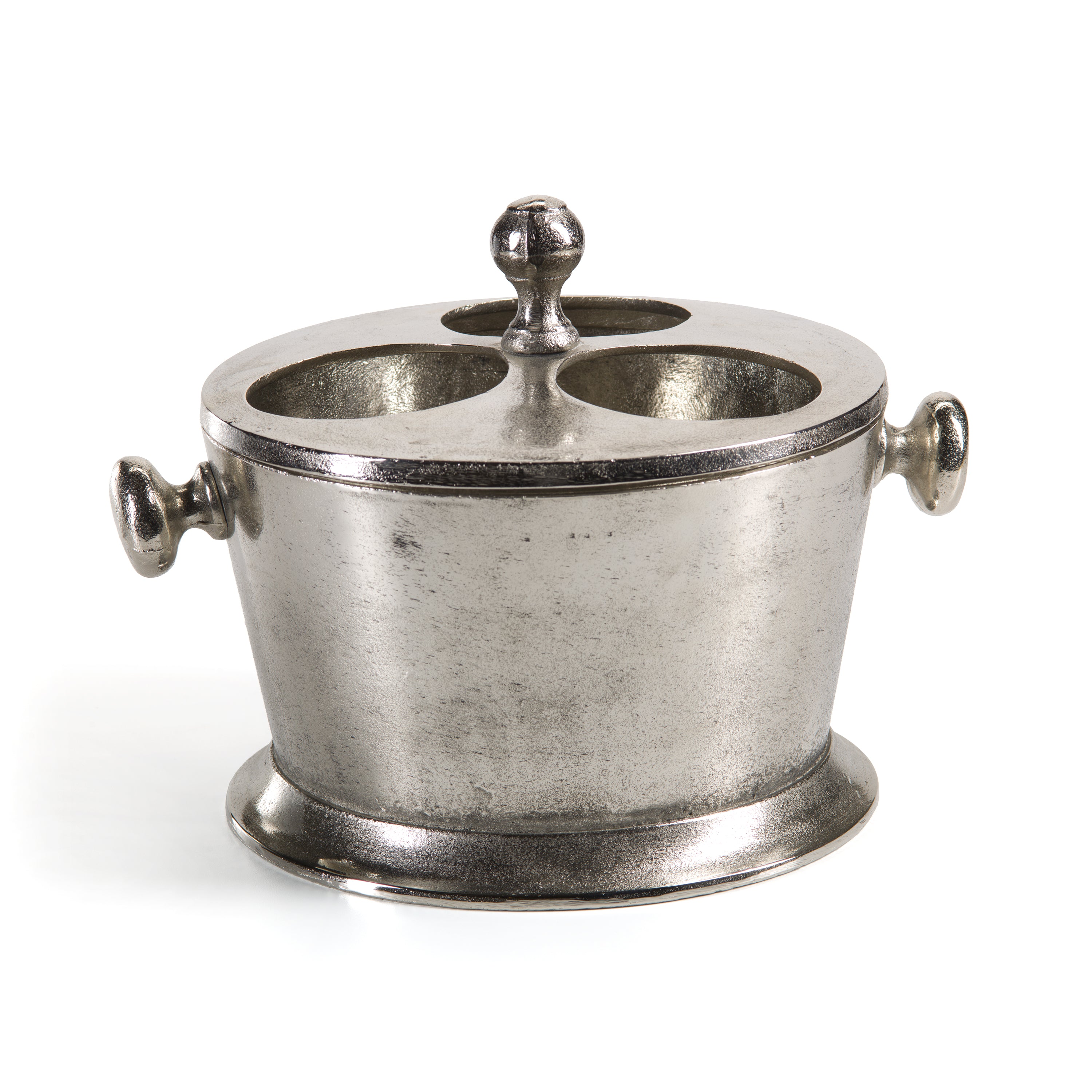 Zodax Giftware Raw Aluminum Three Bottle Wine Holder