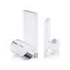 Zodax Home Decor Rolled Crystal Bookends - Set of Two - Clear