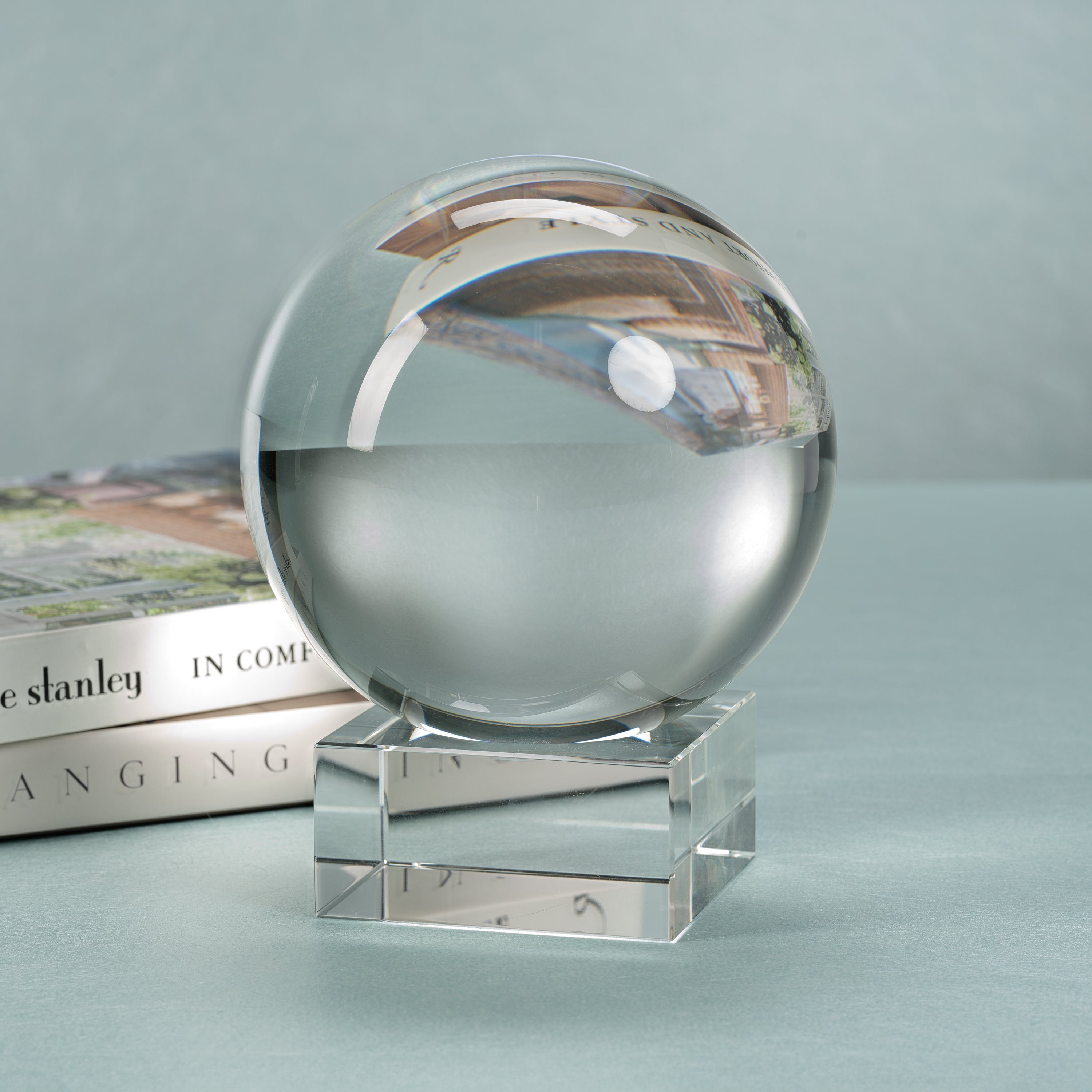 Zodax Home Decor Serenity Crystal Orb on Base 7.75" x 10"