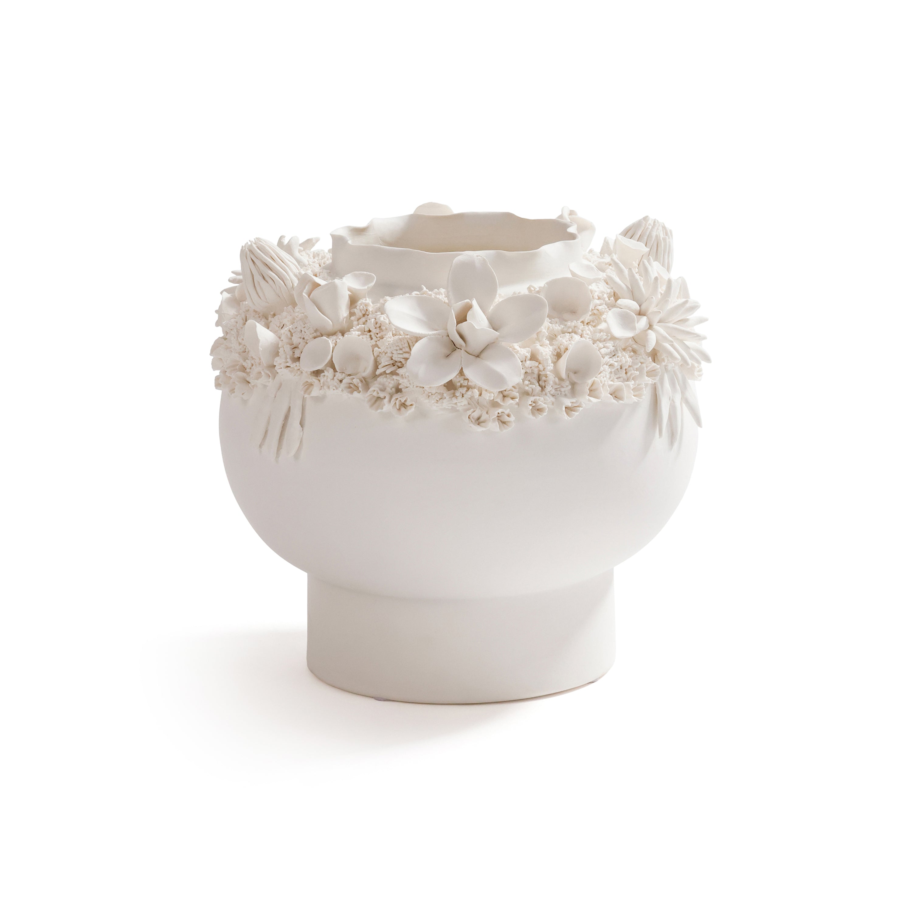 Zodax Giftware Shellstone Handmade Ceramic Vase