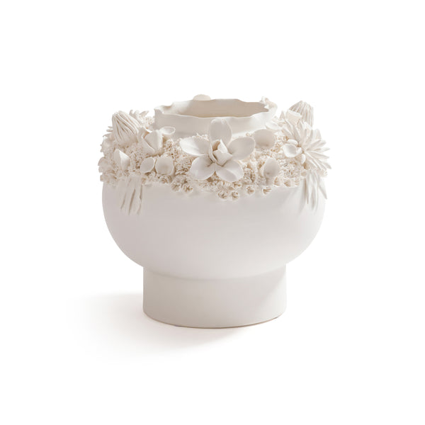 Zodax Giftware Shellstone Handmade Ceramic Vase