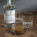 Zodax Home Decor Spiga Set of 4 Coasters on Stand - Nickel with Amber Accent
